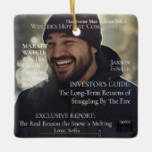 Magazin-Ehemann "Winter's Hottest Commodity" Keramikornament (Vorderseite)