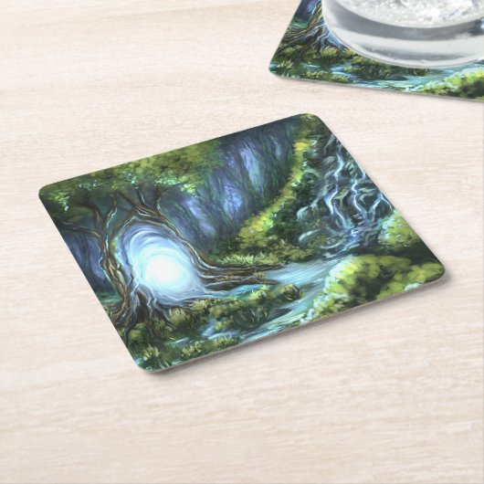 Magazin Rechteckiger Pappuntersetzer (angewinkelt)