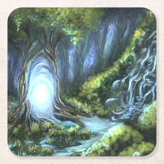 Magazin Rechteckiger Pappuntersetzer (Vorderseite)