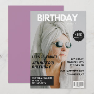 Magazin Stilvolles Foto 43. Geburtstagseinladungen Einladung