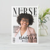 Magazin "Trendy Nursing School Graduate Foto" Ankündigung (Stehend Vorderseite)