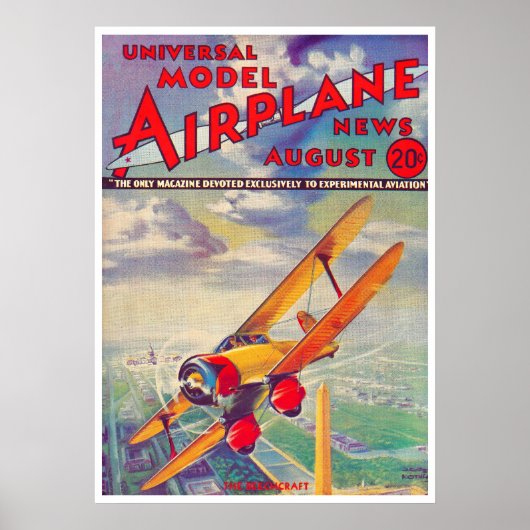 MAGAZINE 1934: MODELL AIRPLANE NEWS POSTER (Vorne)