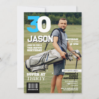 Magazine 30 Mens Golf 30 Golfer Geburtstag Einladung