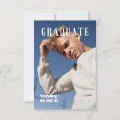 MAGAZINE ABSCHLUSS-ANKÜNDIGUNG PARTY EINLADUNG (Vorderseite)