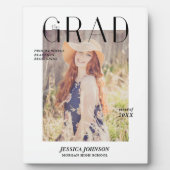 Magazine Cover Abschluss Ankündigung Foto-Karte Fotoplatte (Vorderseite)