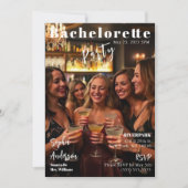 Magazine Cover Bachelorette Einladung (Vorderseite)