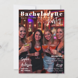 Magazine Cover Bachelorette Einladung