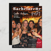 Magazine Cover Bachelorette Einladung (Vorne/Hinten)