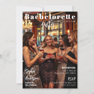 Magazine Cover Bachelorette Einladung
