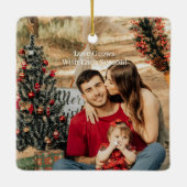 Magazine Cover First Christmas als eine wachsende Keramikornament (Rückseite)