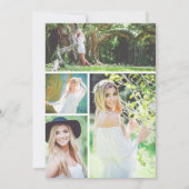 Magazine Cover Foto Abschluss Einladung (Rückseite)