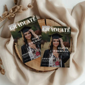 Magazine Cover Foto Abschluss Einladung