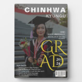 Magazine Cover Foto Abschluss Keepake Fotoplatte (Vorderseite)