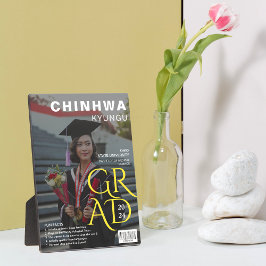 Magazine Cover Foto Abschluss Keepake Fotoplatte