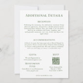 Magazine Cover Garden Wedding Einladung (Rückseite)