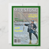 Magazine Cover Geburtstagsparty Einladung (Vorderseite)