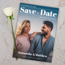 Magazine Cover Modern White Typography Photo