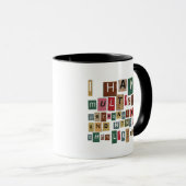 MAGAZINE CUT LETTERS TASSE (VorderseiteRechts)