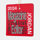 Magazine Editor Extraordinaire CUSTOM Keramikornament (Links)