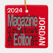 Magazine Editor Extraordinaire CUSTOM Keramikornament (Vorderseite)