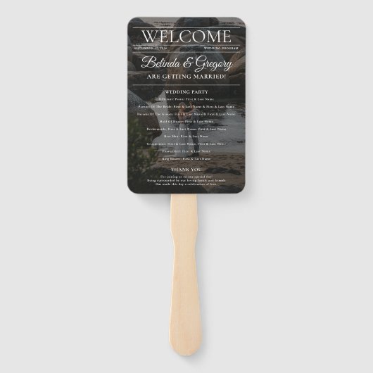 Magazine Editorial Newspaper Foto Wedding Program Fächer (Rückseite)