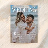 Magazine Editorial Newspaper Wedding Foto Einladun Einladung