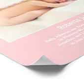 Magazine Keepake Foto Girl Geburtserklärung Poster (Ecke)