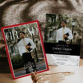 Magazine Newspaper Senior Abschluss Einladung