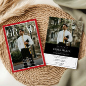 Magazine Newspaper Senior Abschluss Einladung