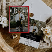 Magazine Newspaper Senior Abschluss Einladung