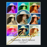 Magazine Pop Art Retro Diptych Abschluss Foto Poster<br><div class="desc">Wenn Sie 60er Andy Warhols Pop-Kunst mögen, werden Sie diese Abschlussfeier-Einladung Liebe. Wählen Sie dieses Magazine Pop Art Retro Diptych Abschluss Foto Einladung, um Ihren Abschluss zu verkünden und laden Sie Ihre Lieben zu einer fröhlichen Feier. Laden Sie einfach Ihr Bild hoch, und die Zazzle App erstellt die Farbstile. Wählen...</div>