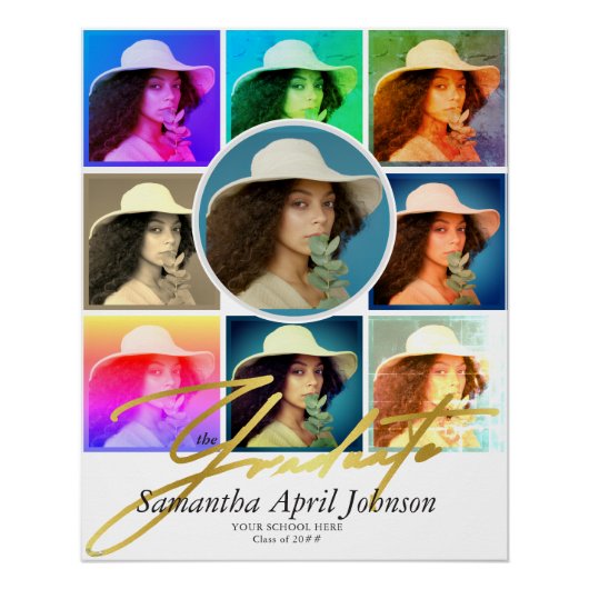 Magazine Pop Art Retro Diptych Abschluss Foto Poster (Vorderseite)