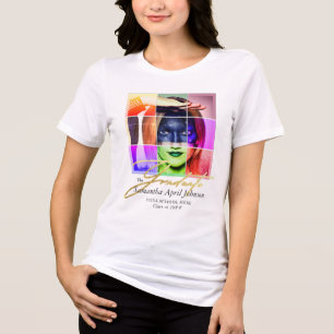 Magazine Pop Art Retro Moderner Abschluss Foto Tri-Blend Shirt