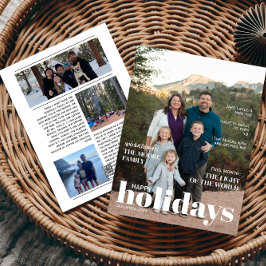 Magazine Style Holiday Card Feiertagskarte