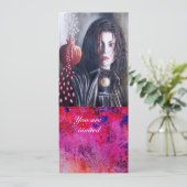 MAGDALEN-Edelstein Rot Einladung (Stehend Vorderseite)