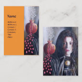 MAGDALEN, gelb orange Visitenkarte (Vorne/Hinten)