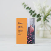 MAGDALEN, gelb orange Visitenkarte (Stehend Vorderseite)