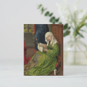 Magdalen in Green Reading Postkarte (Stehend Vorderseite)