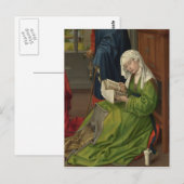 Magdalen in Green Reading Postkarte (Vorne/Hinten)