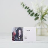 MAGDALEN MONOGRAM Perle Visitenkarte (Stehend Vorderseite)