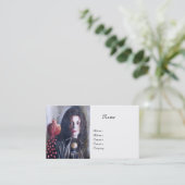 MAGDALEN MONOGRAMM weiß Visitenkarte (Stehend Vorderseite)