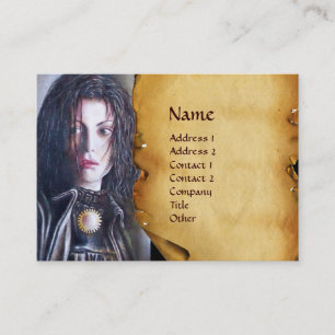 MAGDALEN Pergament Visitenkarte