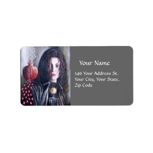 MAGDALEN Rosa Gelb Adressaufkleber (Vorne)