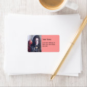 MAGDALEN Rosa Gelb Adressaufkleber (Insitu)