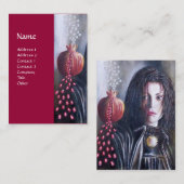 MAGDALEN Rot-Gelb-Weiß Visitenkarte (Vorne/Hinten)