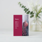 MAGDALEN Rot-Gelb-Weiß Visitenkarte (Stehend Vorderseite)