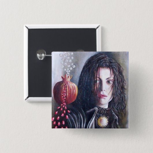 MAGDALEN UND POMEGRANAT BUTTON (Vorne & Hinten)