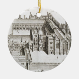 Magdalen Uni, Oxford, von 'Oxonia Illustrata Keramikornament