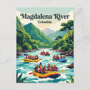 Magdalena Fluss San Gil Kolumbien Postkarte