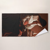 Magdalena mit der Rauchflame, La Tour Badehandtuch (Badehandtuch)